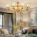 Đèn Chùm Đồng CCD-2092-8 Đèn Chùm Đồng CCD-2092-8